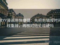读YY漫画用快捷键：先把剪辑按时间线重排，再核对结论过硬吗